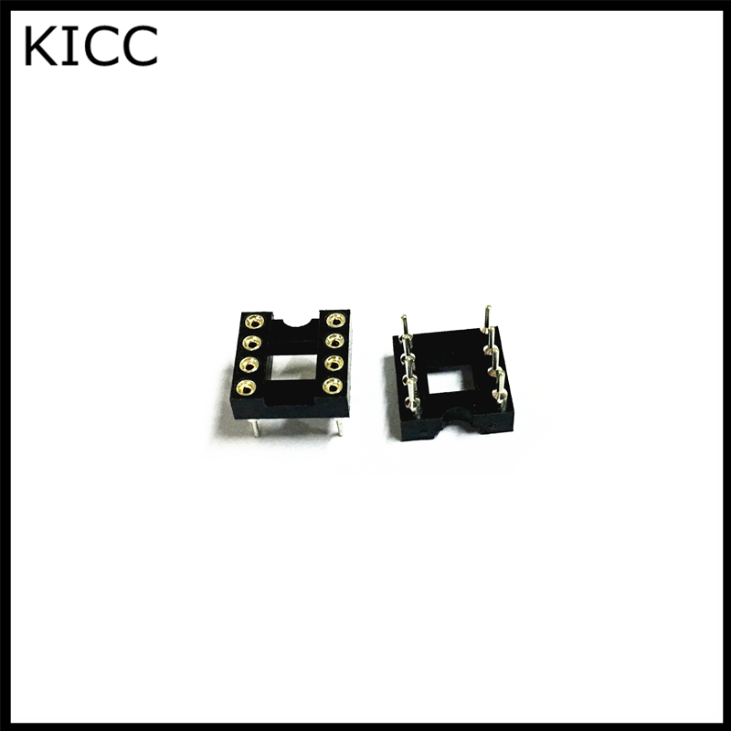 100PCS ձ  IC  8  DIP IC   ٴ/100PCS Round hole IC  Sockets 8 Pin DIP IC Sockets Adaptor needle